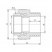 Муфта PPR Blue Ocean 50х1" 1/2 ВР