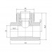Тройник PPR Blue Ocean 25х3/4"х25 ВР