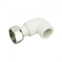 Купити Кутик PPR з накидною гайкою Blue Ocean 20х3/4", 90° ВР