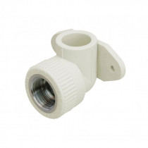 Купить Уголок PPR Blue Ocean настенный с креплением 25х1/2", 90° ВР