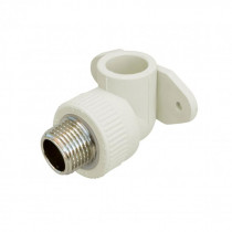 Купить Уголок PPR Blue Ocean настенный с креплением 25х1/2", 90° НР