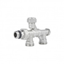 Купити Кран радіаторний комбінований Icma 1/2" х3/4", нижнє підключення №877