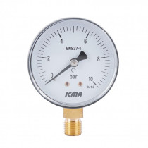 Купить Манометр Icma 1/4" 0-6 бар, нижнее подключение №244
