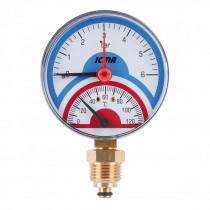 Купити Термоманометр Icma 1/2" 0-6 бар, нижнє підключення №258