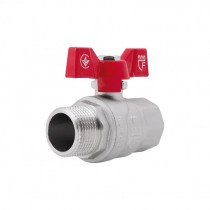 Купить Кран шаровой SD Forte 1" ВН для воды (бабочка) SF607W25