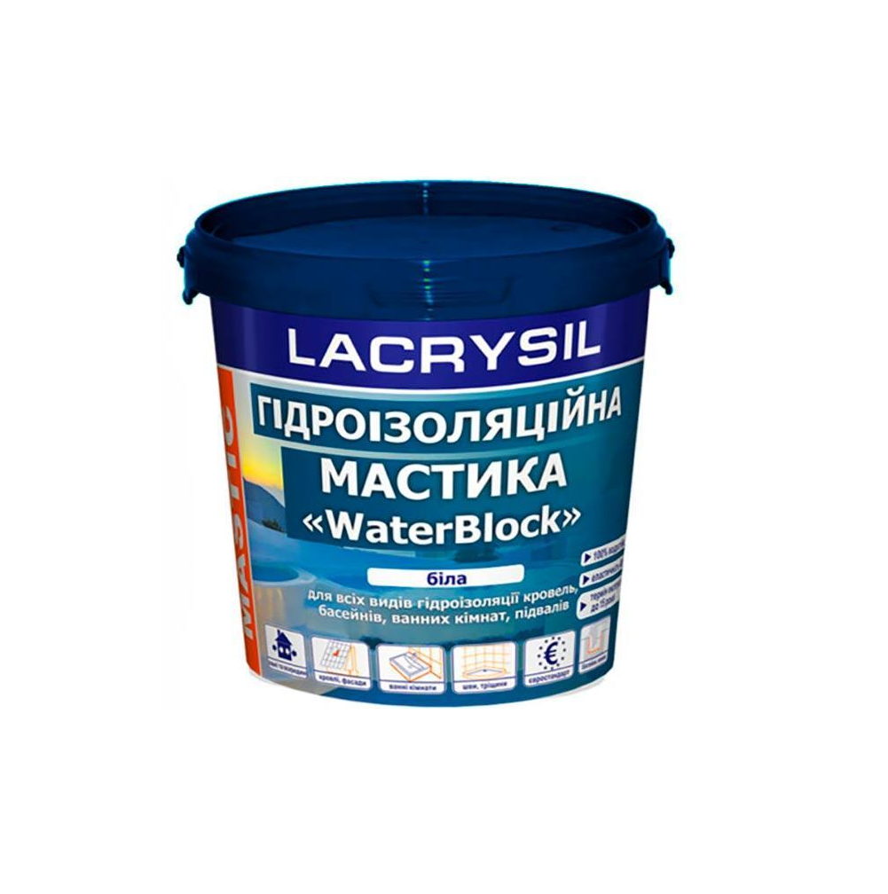 7641 Гідроізоляція акрилова 1,2 кг Lacrysil - Зображення 1