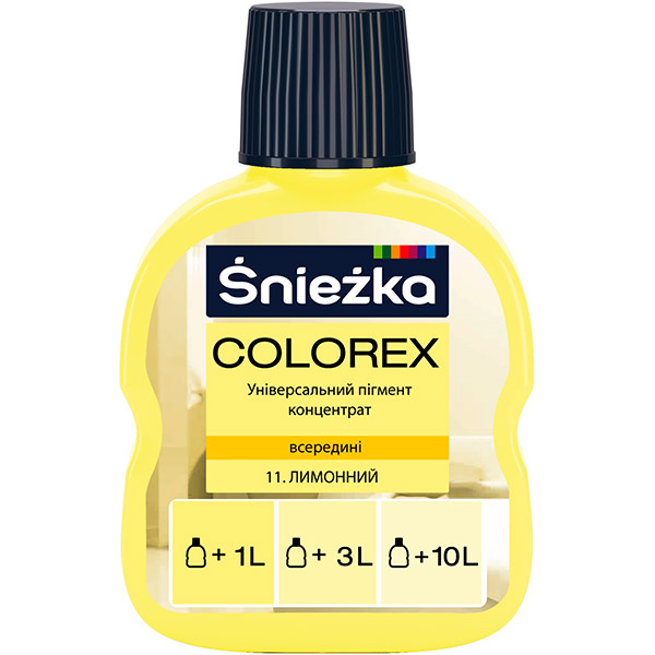 sniezka-colorex-11 Пігмент Colorex №11 лимон, 100 мл - Зображення 1